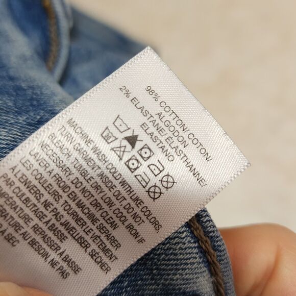 Lucky Brand High Rise Skinny Ankle Light Wash Button Front Jeans Siz 8/29 - Picture 8 of 9